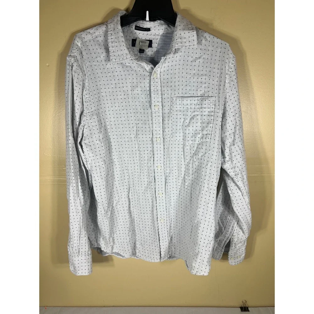 Banana Republic Untucked Fit Shirt Mens XL Long Sleeve Button Up
